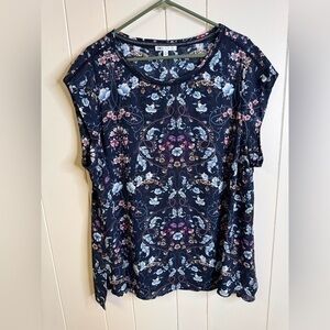 Daniel Rainn (DR2) V-Neck Cap Sleeve Blouse 3X